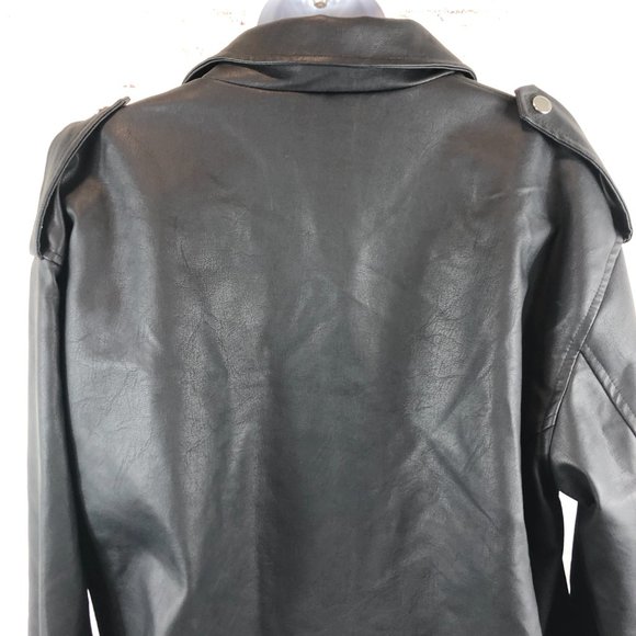 Missguided + Black Biker Jacket - Picture 9 of 9